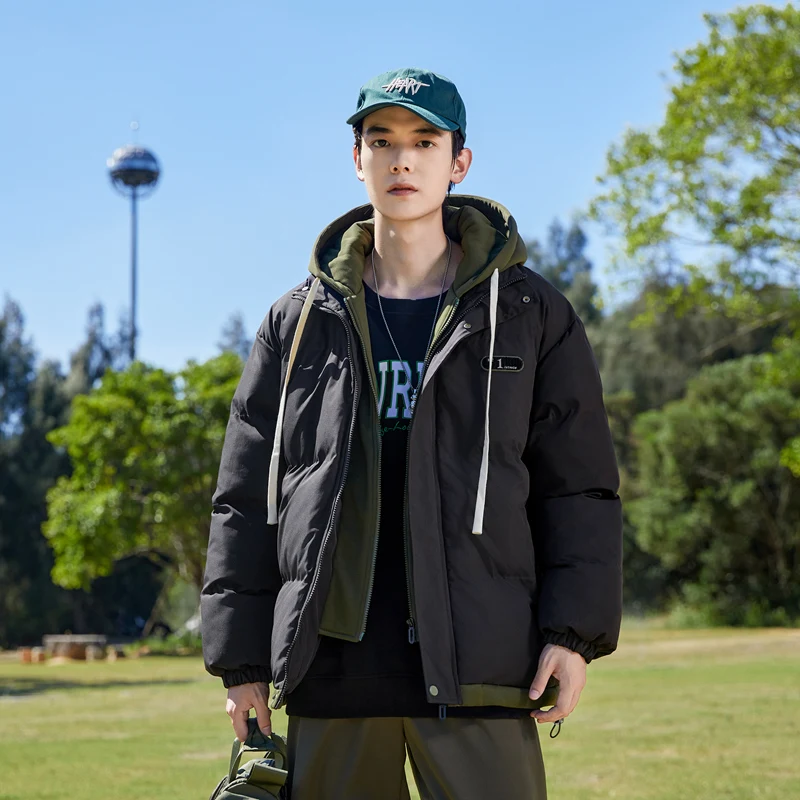 

Winter Men's Outdoor Sports Leisure Windproof Breathable Vacation Two-piece Cotton Jacket Cold Proof Thick Warm Couple Jacket