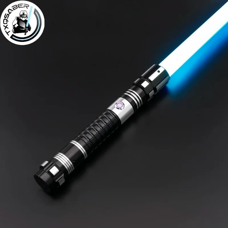 TXQSABER New Dark D Smooth Swing Lightsaber Eco pixel Metal Hilt for Heavy Dueling Tip Drags Jedi Cosplay Laser Sword Kids Toys