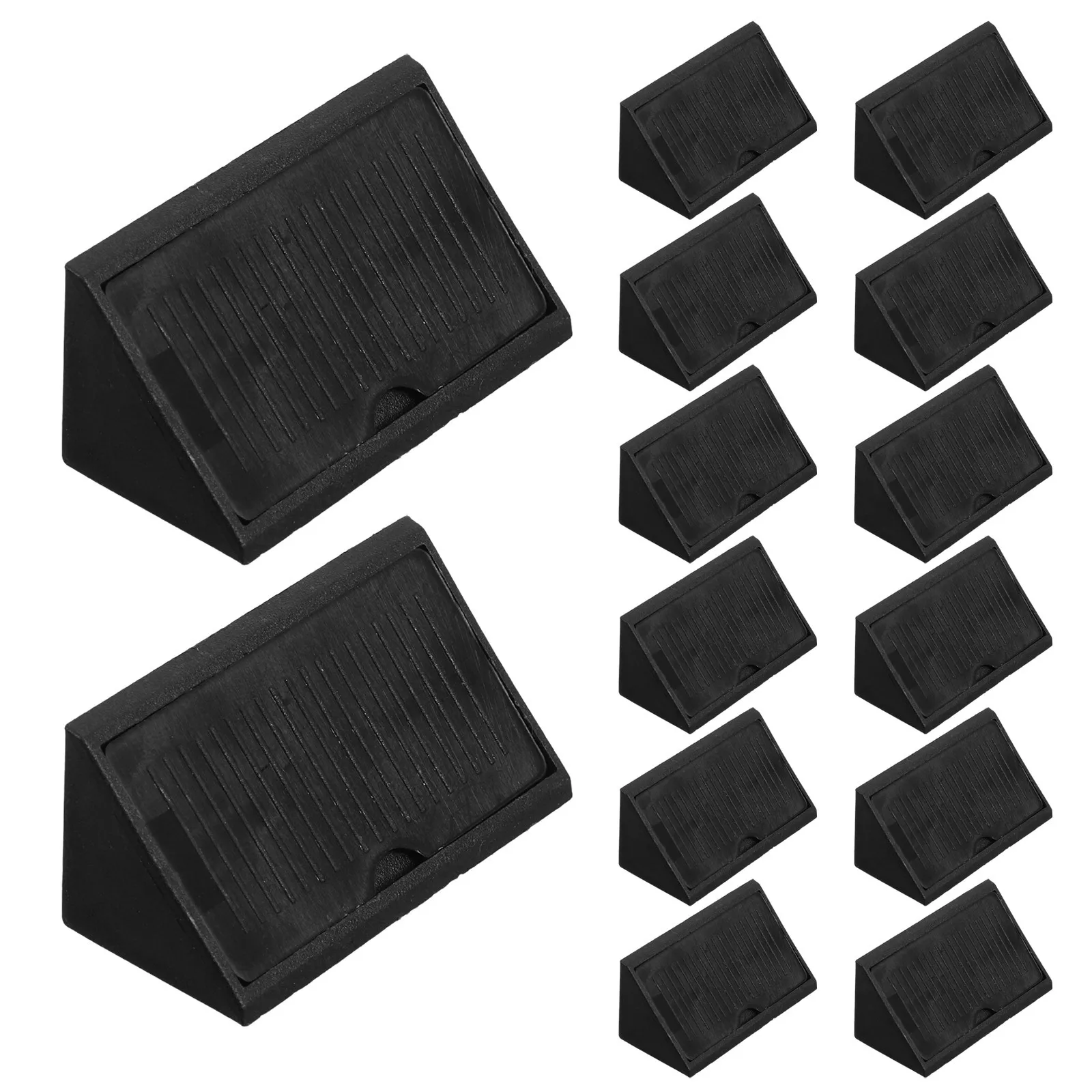 50 قطعة موصل الزاوية غطاء دعامة سميكة لخزانة خزانة الخشب مثلث قوس دعم الثقيلة #4