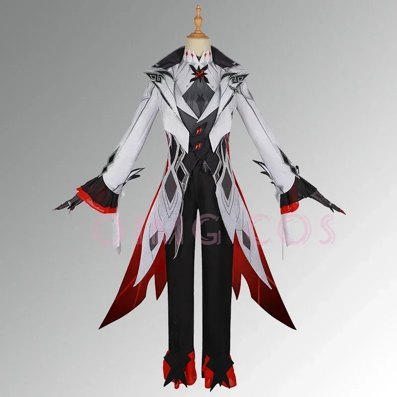 Harlequin Cosplay Costume Genshin Impact Uniform Wig Anime Chinese Style Halloween Costumes Game