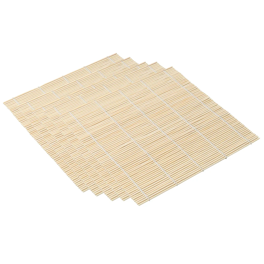 

5 Pcs Sushi Curtain Household Rolling Bamboo Making Pads Kit Ultra Wooden