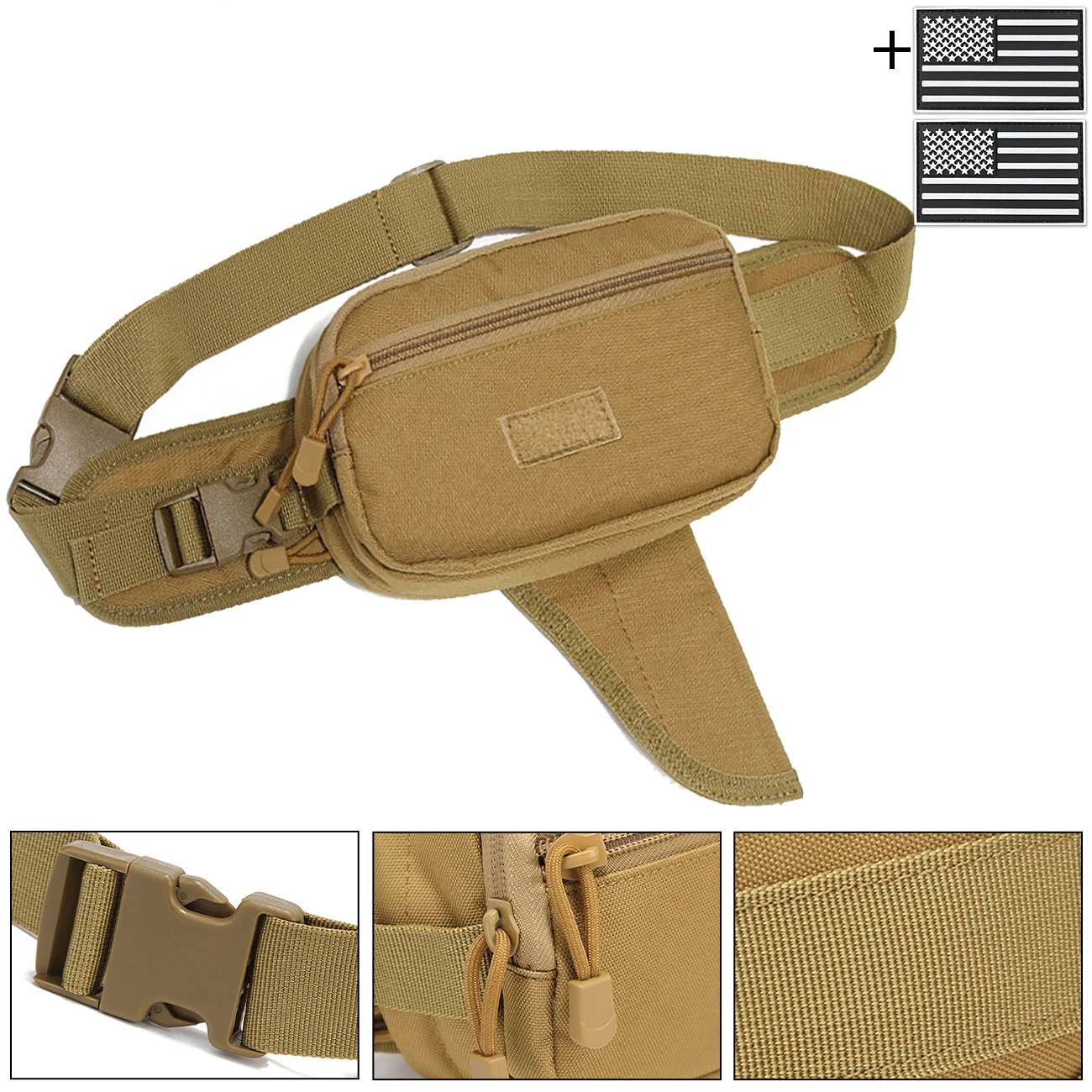 Outdoor Hunting Fabric - حقيبة معدات خارجية مخفية مع حزام