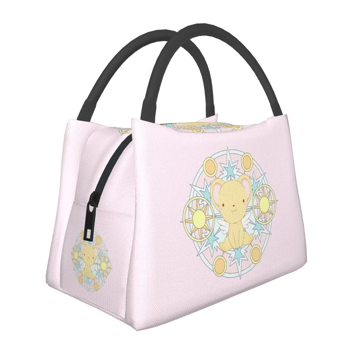 Kero Sakura Card Captor Kawaii Insulated Lunch Bag for Women Bento Storage Food Boxes Container Cooler Thermal Lunch Box Tote