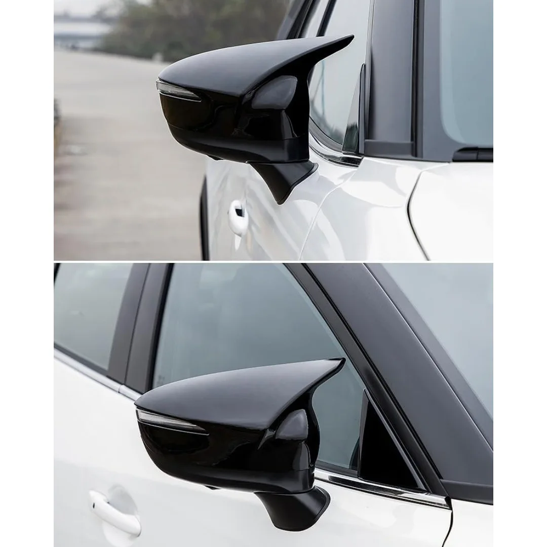 For Mazda CX-3 CX-4 CX-5 Horn Rearview Mirror Modified Reversing Mirror Decorative Shell Protective Cover