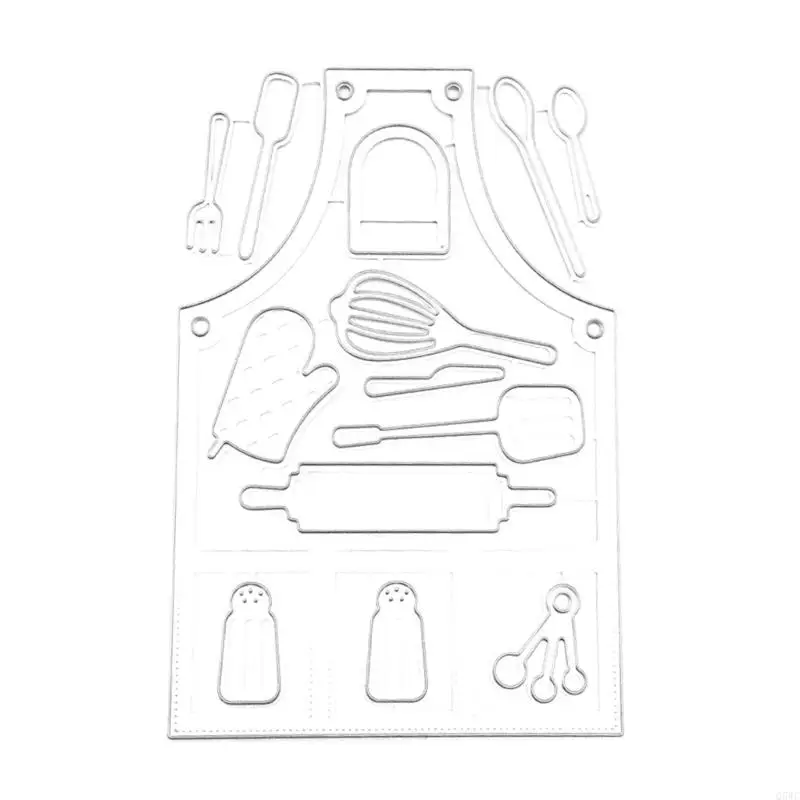 

Apron Cutting Dies Embossing Die Cuts Stencils for DIY Scrapbooking Paper Craft Q5WC