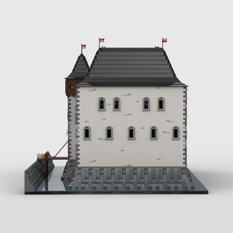 Exquisite new product MOC block model Cuknštejn fortress (in the 15th century) technology modular children's toys DIY gift set