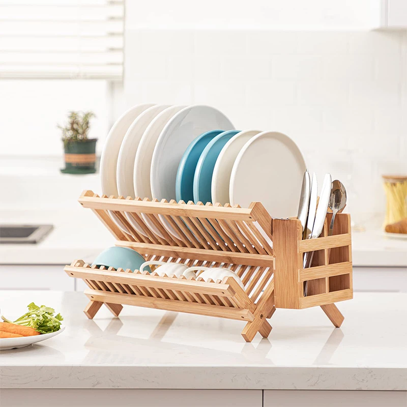 

Foldable Bowl and Dish Multi functional Household Ventilation Drainage Chopstick Cage Storage Rack