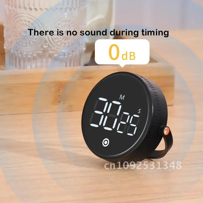 Magnetic Rotary Digital Timer For Kitchen Cooking Shower Study Stopwatch LED Counter Alarm Remind Manual Electronic Countdown B2