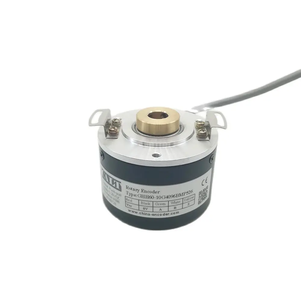 

GHH60 10mm Hollow Shaft Optical Rotary Encoder GHH60-10G1000BMP526 24V DC Pushpull A B Z 1000 1024 1200 2000 2500 4096 P/R