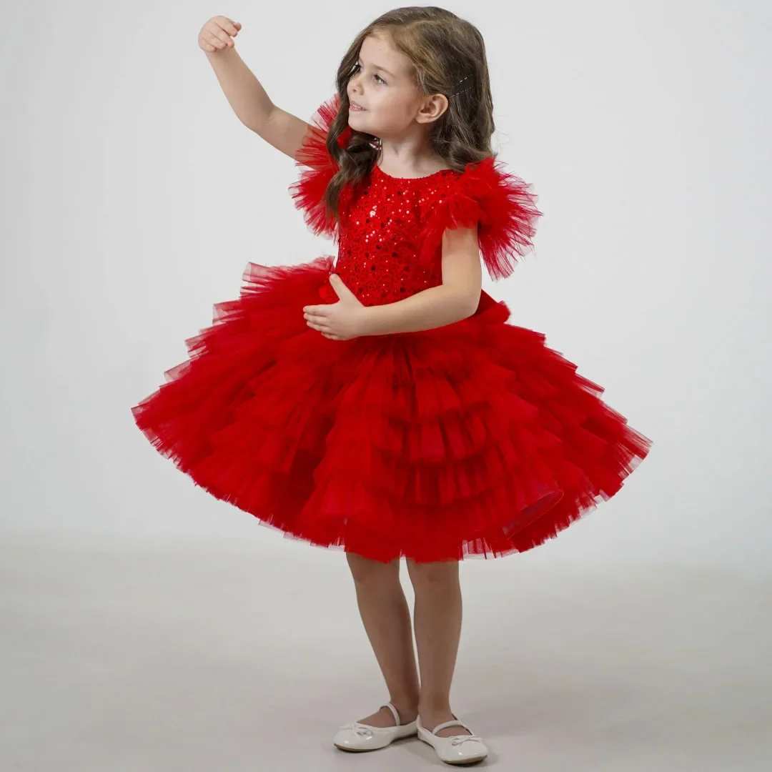 custom-light-luxury-dress-women-wedding-guest-gown-girls-wedding-gown-birthday-party-pageant-feather-sequin-tulle-short-gown