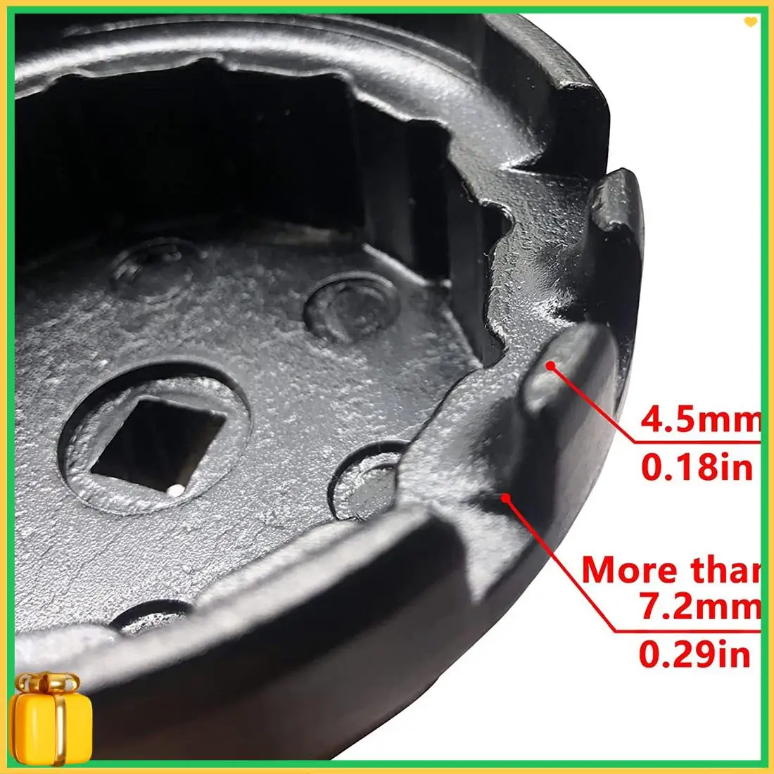 

Premium Oil Filter Cap Wrench 14 Flutes 4 Slots Removal Tool For Toyota Camry RAV4 Highlander 2.5L-5.7L Engine