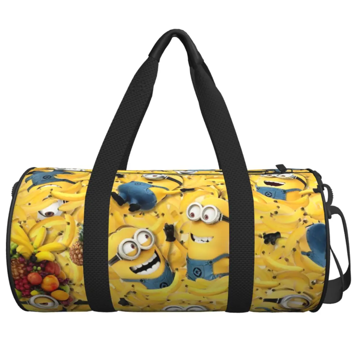 

Дорожная сумка с милыми мультяшными миньонами, желтая большая вместительная спортивная сумка с большими глазами, водонепроницаемая мужская спортивная сумка на заказ, сумка для плавания и фитнеса