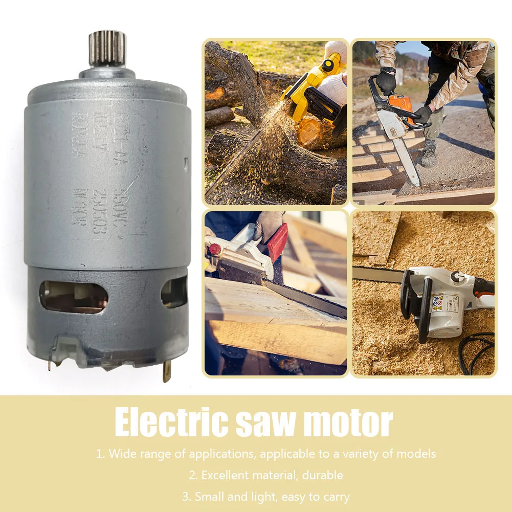 

21V Brushed Motor 14 Teeth Mini DC Motor 28000RPM 8.2mm Gear Diameter Power Tool Accessories for Mini Saw Motor Rechargeable Saw