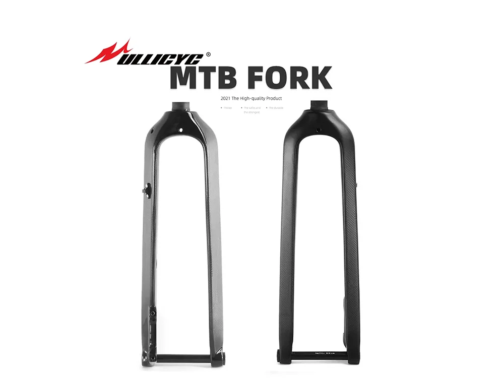 

ULLICYC новая горная 3K полностью карбоновая велосипедная вилка карбоновая велосипедная вилка трубка сквозная ось 15*100 мм детали для горного велосипеда