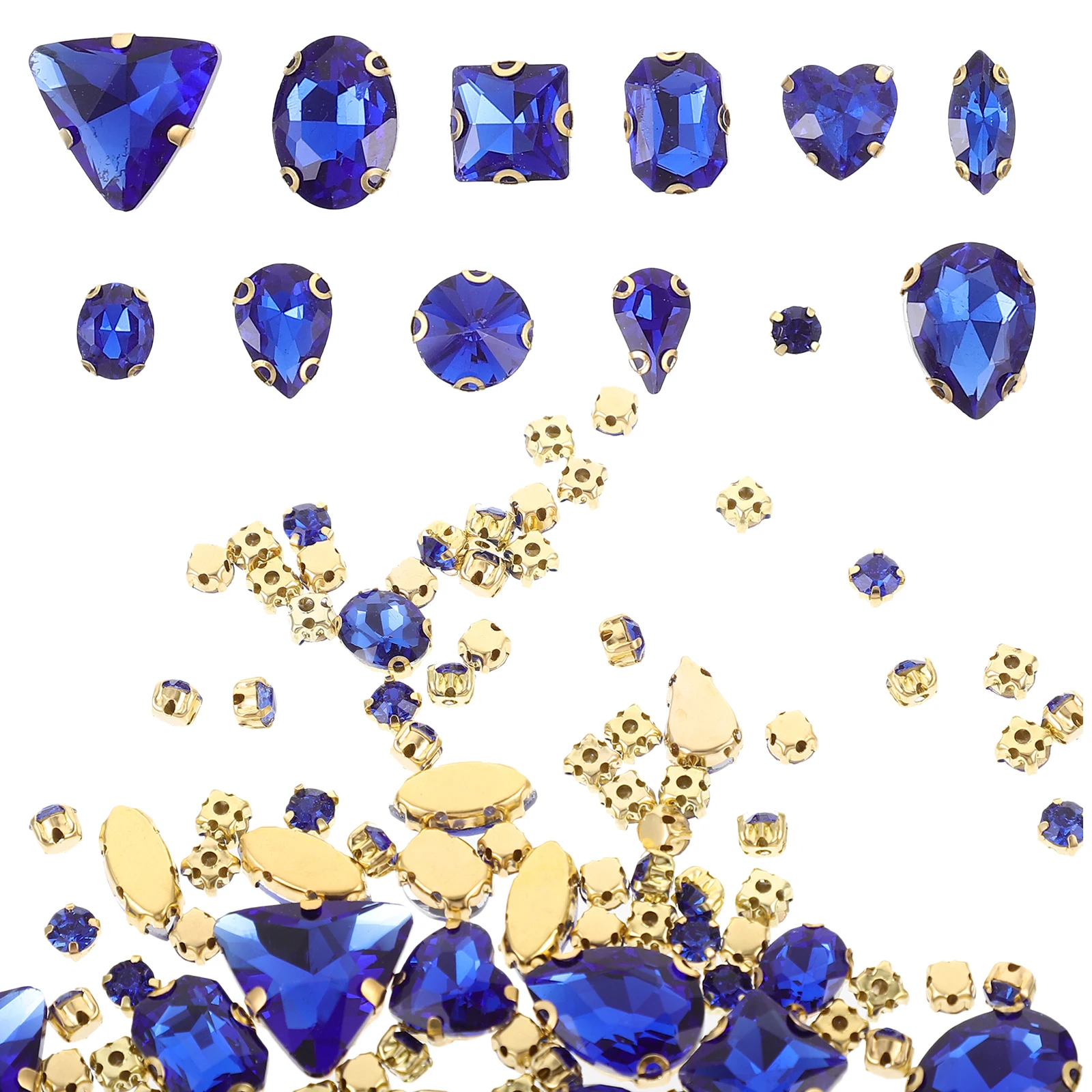 

130pcs Glass Claws Rhinestones Sewing Rhinestones For Diy Clothing Decor Craft Accessories Glitter Claw Rhinestone Ornaments