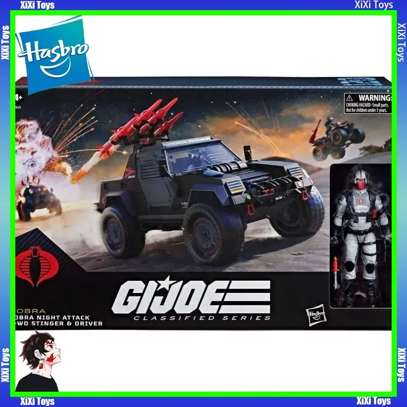 

In Stock G.I. Joe Classified Series: 120 Cobra Night Attack 4-WD Stinger Vehicle & Driver Action Figure Model Toy Hobby Gift