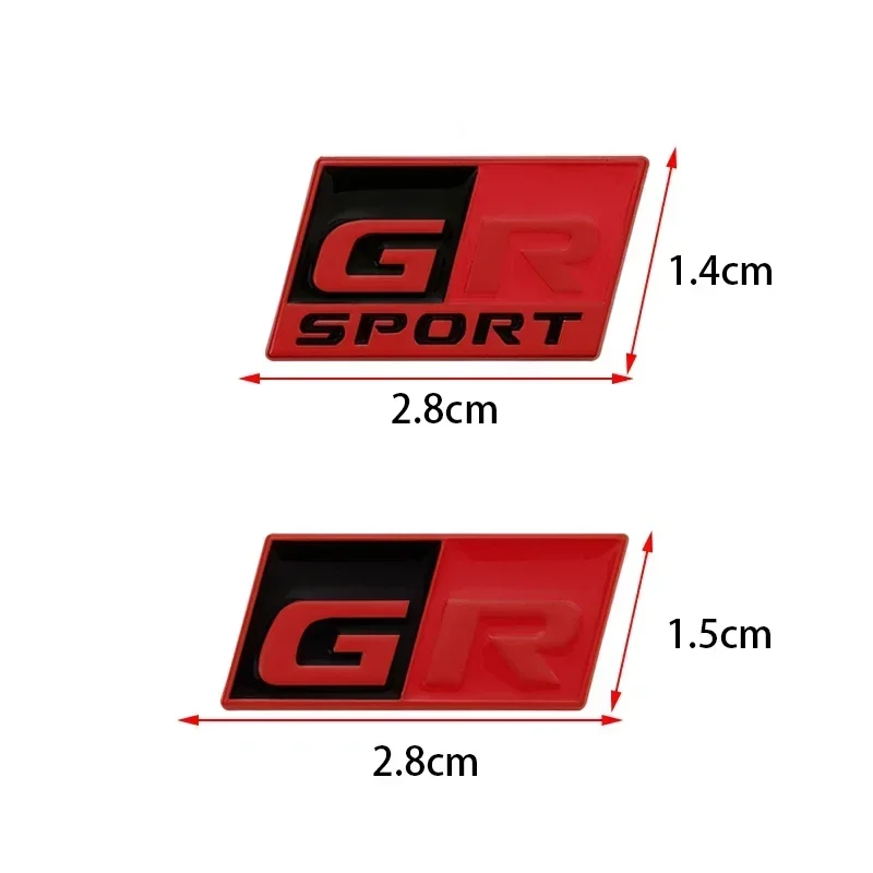 3D Metal Car Sport Steering Wheel Decal For Toyota GR Sport C-HR RAV4 Corolla Yaris Auto Interior Badge Emblem Decals Sticker