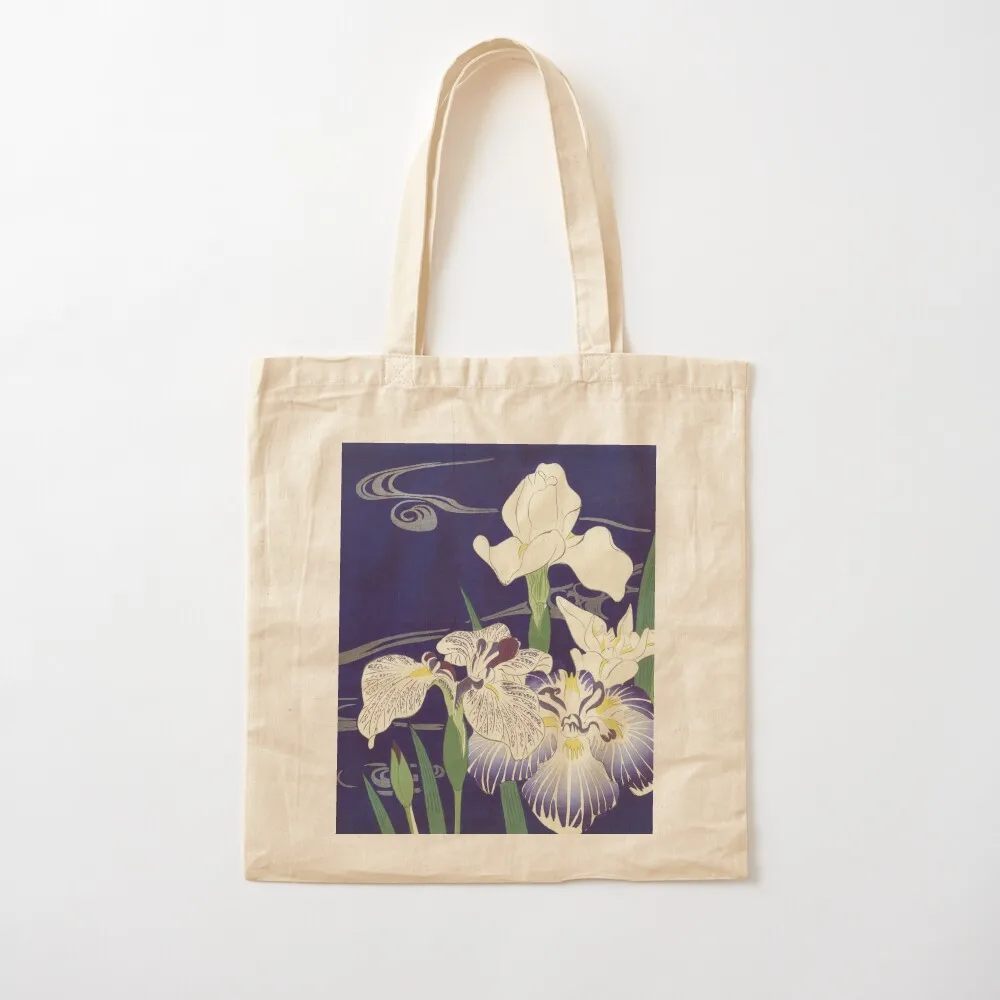 

Irises byTsukioka Kgyo Japanese Woodcut Tote Bag tote bag women shoping bag Woman shopper Big women Canvas Tote