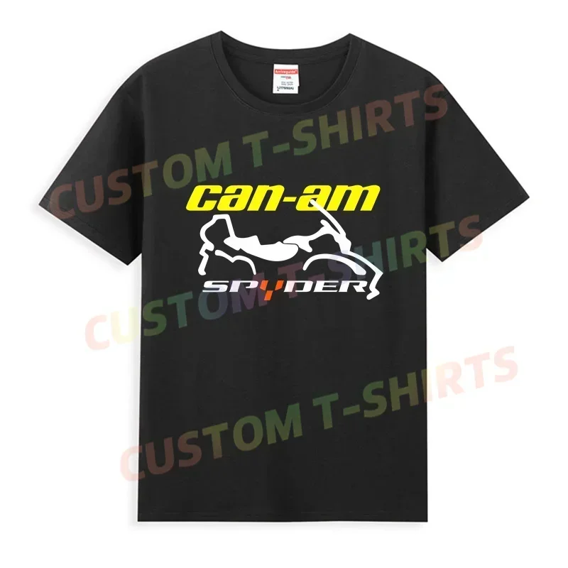 

2025 Men T Shirt Casual Can-Am Spyder 2025 Logo T-shirt Graphic Oversized Sports Tops Breathable Comfortable Streetwear S-3XL