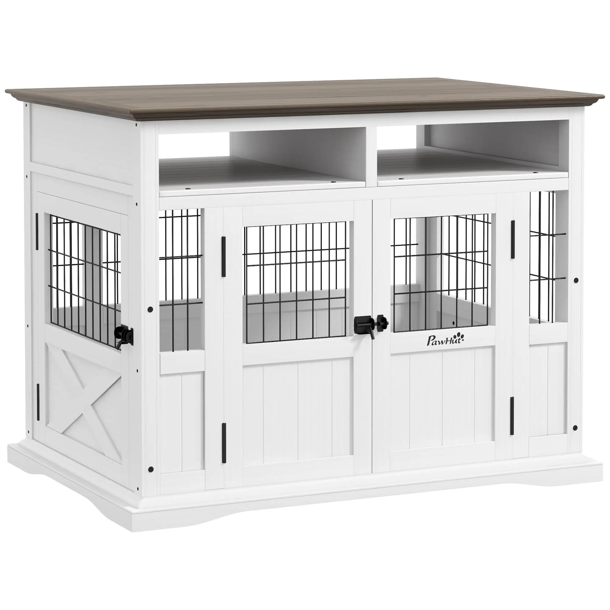 Dog Crate Furniture Side End Table with Storage, 41