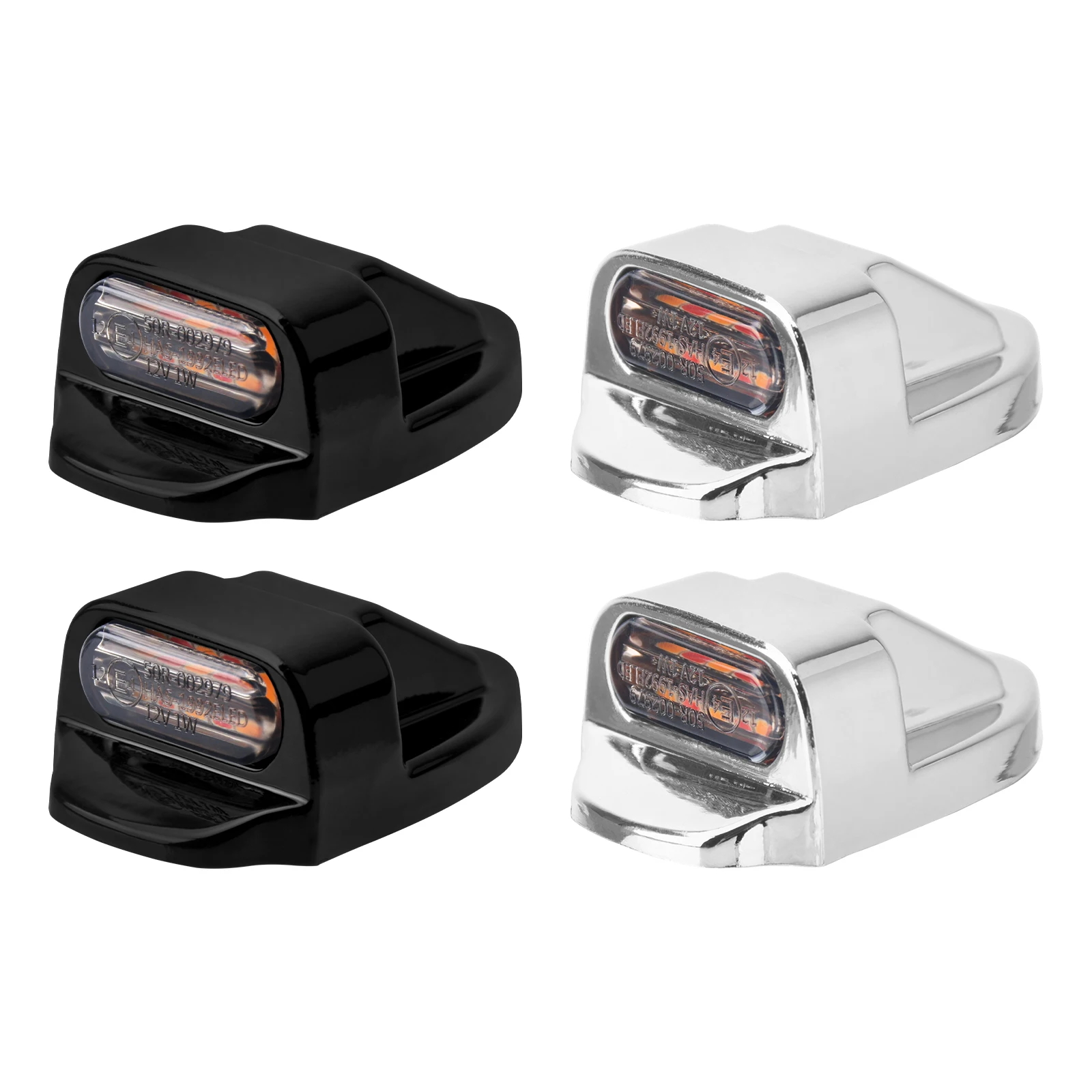 1 زوج بدوره إشارة مؤشر دراجة نارية الخلفية LED 3in1 بدوره مصباح إشارة ل هارلي دينا شارع بوب 2000-2017 سوفتيل 2000-2015 #2