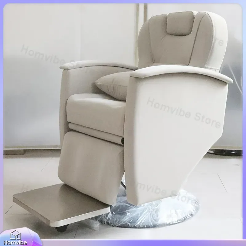 New Salon Hair Chair with Large Chassis Lift Reclining Massage Function for Barber Shop Shower Room Factory Direct Sales