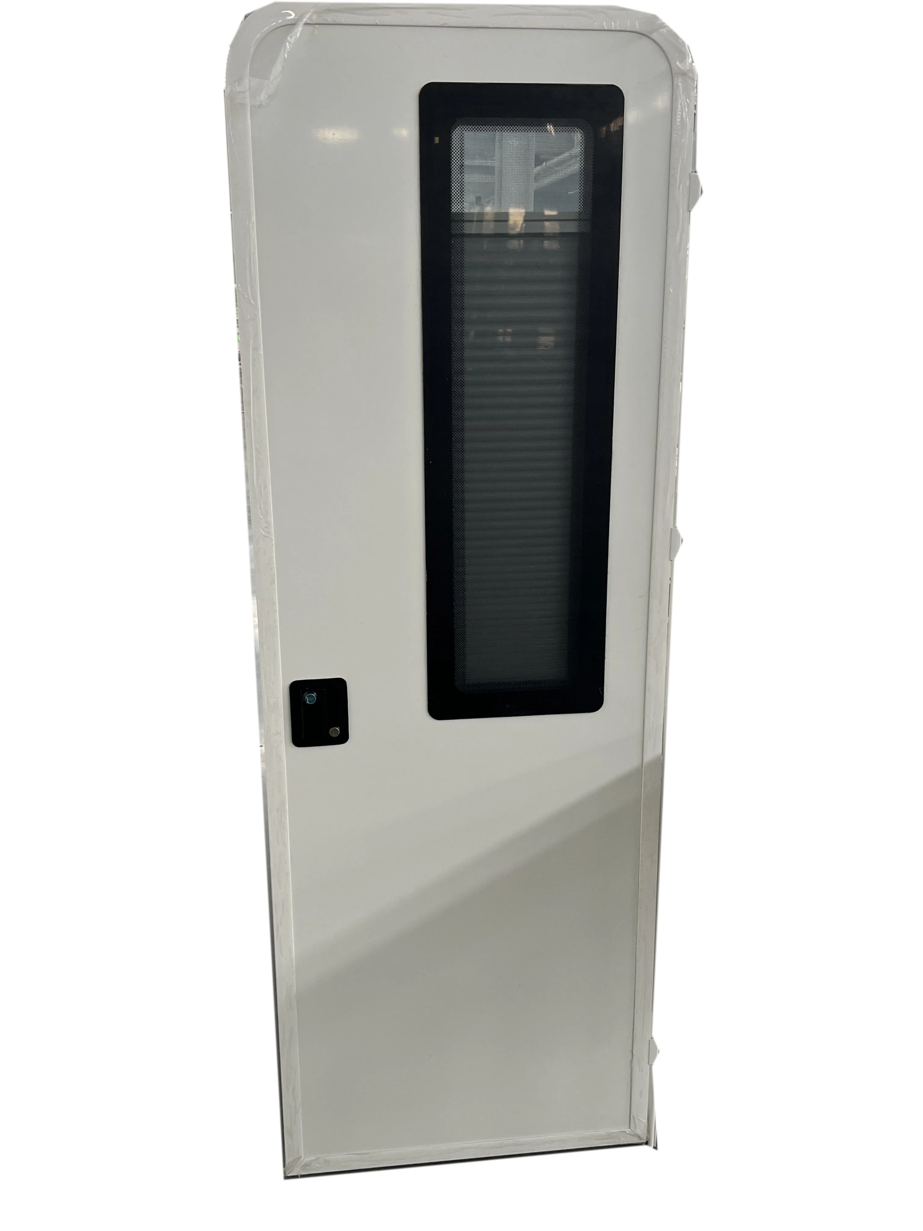 Estilo europeu branco liga de alumínio 4r90 caravana porta dupla vitrificação acrílico vidro temperado dobradiça esquerda fechaduras e-mark certificado