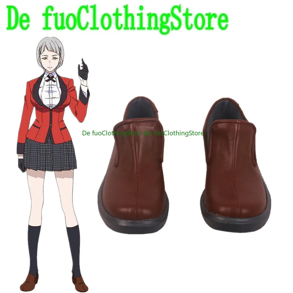 Kakegurui jogador compulsivo momobami ririka cosplay sapatos botas jogo anime halloween defuoclothing loja de sapatos