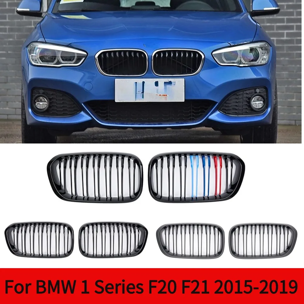 

For BMW 1 Series F20 F21 2015-2019 Front Bumper Kidney Grille Radiator Guard Grill M Performance Car Accessories Fit