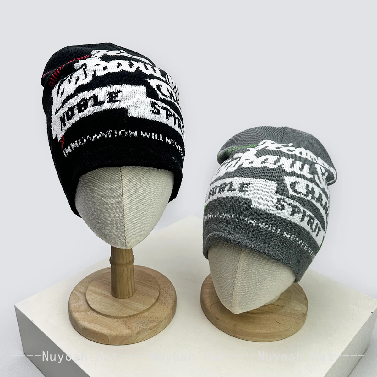 New Men Women Hip-hop Jacquard Letters Knitted Hats Warm American Style Fashion Personal Beanies Rap Versatile Outdoor Street