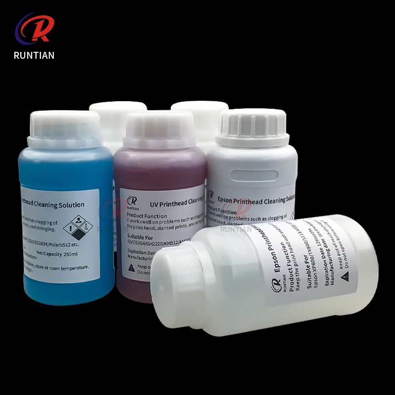 250ml Water based UV Print head Repair liquid DTF printhead cleaning liquids for Ricoh Konica Epson nozzle liquids