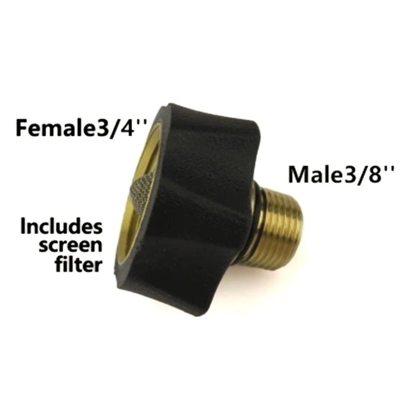 

2PCS Brass Water Inlet Fittings For Pressure Washer Pumps Garden Hose Connection
