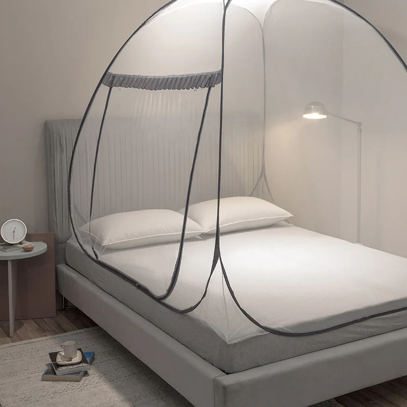Custom. Mongolian Yurt Mosquito Net Foldable No-Installation Mosquito Net Simple Style Student Single/Double Mosquito