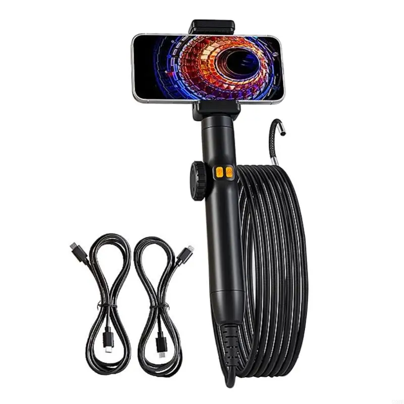 

G99F Industrial Endoscope Inspection Camera Articulating Borescope Camera 6mm Lens 6 LEDs Flexible Snake Endoscope Camera