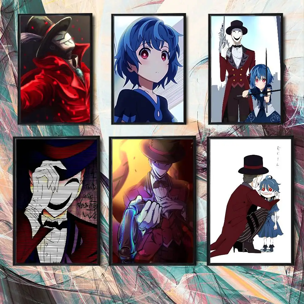 

K-Kagetane Hiruko Black Bullet Poster Prints Wall Art Picture Painting Gift Living Room Restaurant Bar Large Dec Sticker