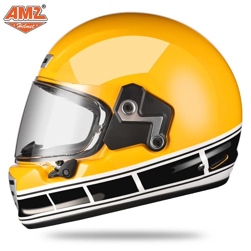 High strength fiberglass American full face helmet, For Harley motorcycle and cruise motorcycle protective helmet AMZ 969