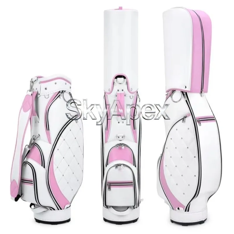 Lightweight Golf Bags Waterproof Outer Layer Versatile Storage Space Simple Handling For Golf Lovers Carry Complete Golf Kit Use