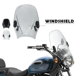 Motorcycle Windshield Wind Screen Shield Deflector Protector For Bullet/Meteor/Classic 350 500 Interceptor 650 Continental GT535
