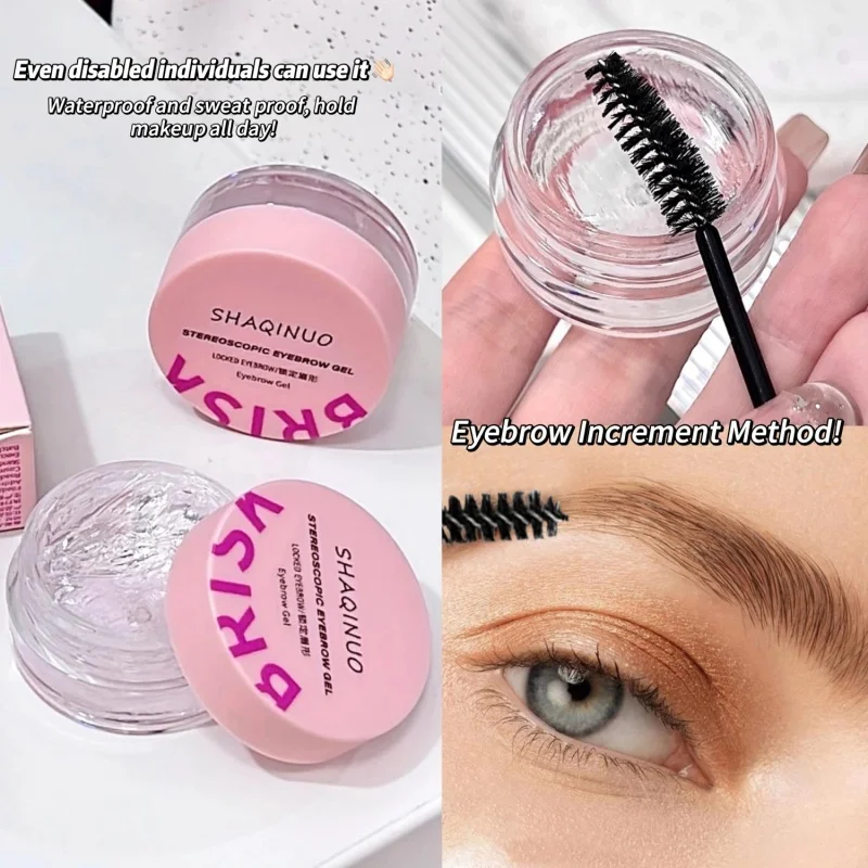 3D Eyebrow Shaping SOAP Eyebrow GEL เนื้อเจลสร้างคิ้วธรรมชาติจัดแต่งทรงผมกันน้ําโปร่งใส Quick DRY Eyebrow GEL