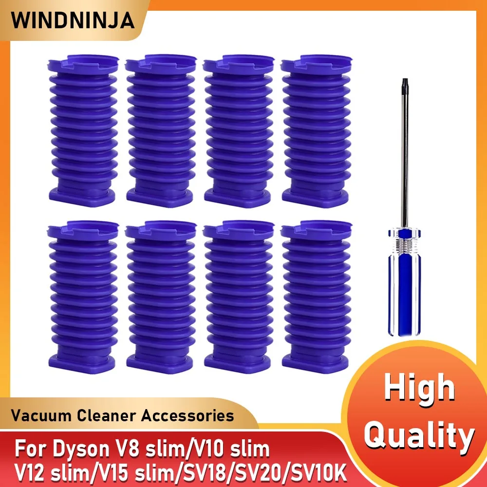 Parte del tubo di aspirazione del tamburo per Dyson V8 slim/V10 slim/V12 slim/V15 slim/SV18/SV20/SV10K Aspirapolvere Tubo blu con cacciavite