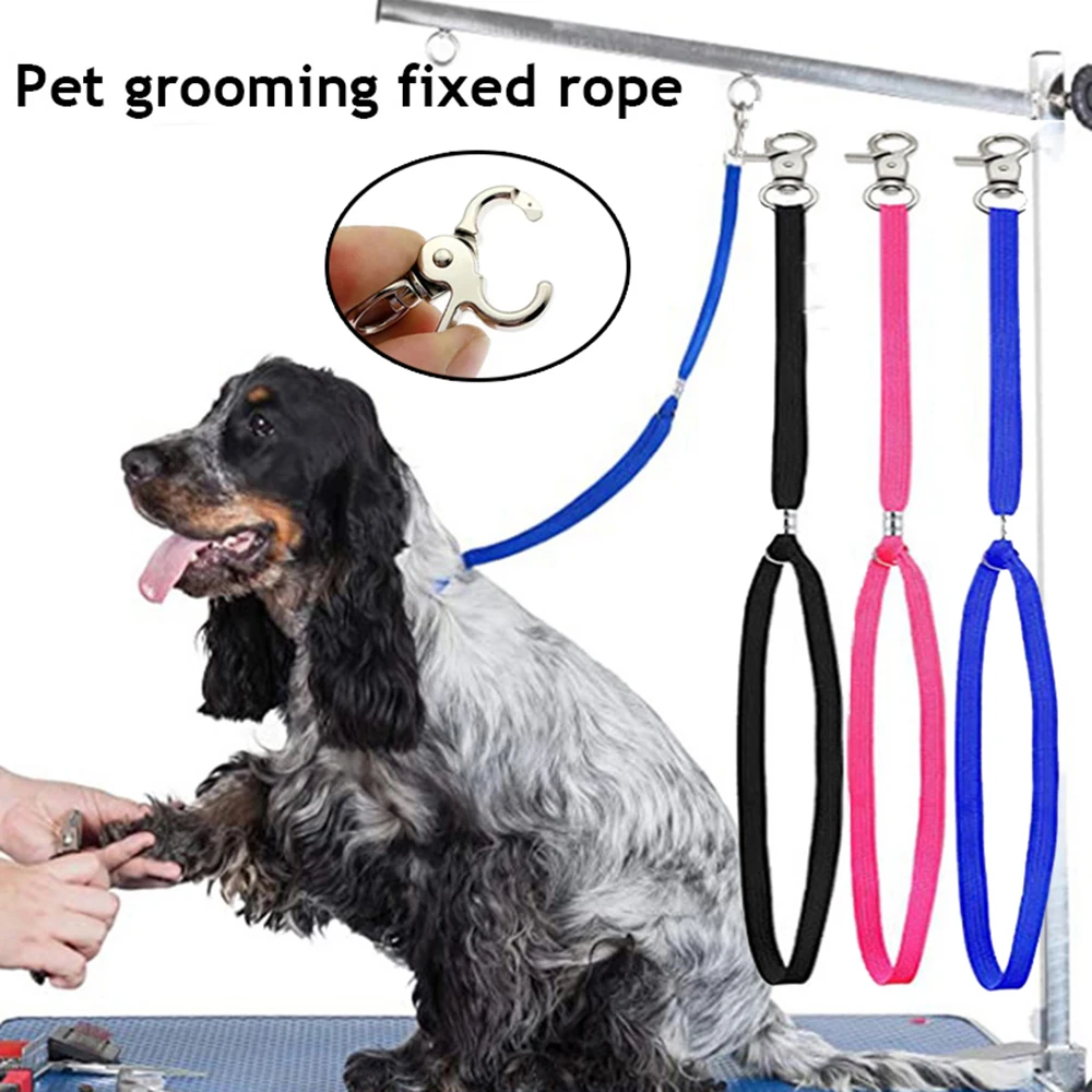 Fixed Dog Cat Leash Leads Safety Rope Nylon Restraint Noose Pet Grooming Loops Pet Grooming Table Leashes Dog Accessories