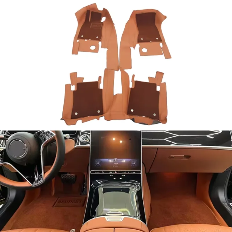 

S-Class W223 360 Soft Bag Special Full Cover Car Floor Mat Full Cover Embedded Car W223 Leather Floor Mat