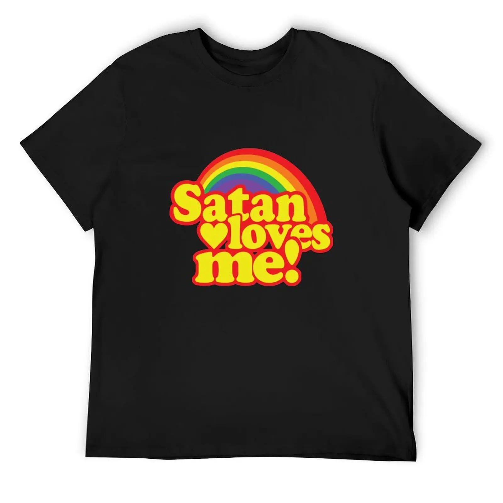 Generic Satan Loves Me Bumper T-Shirt cheap stuff blacks fruit of the loom mens t shirts