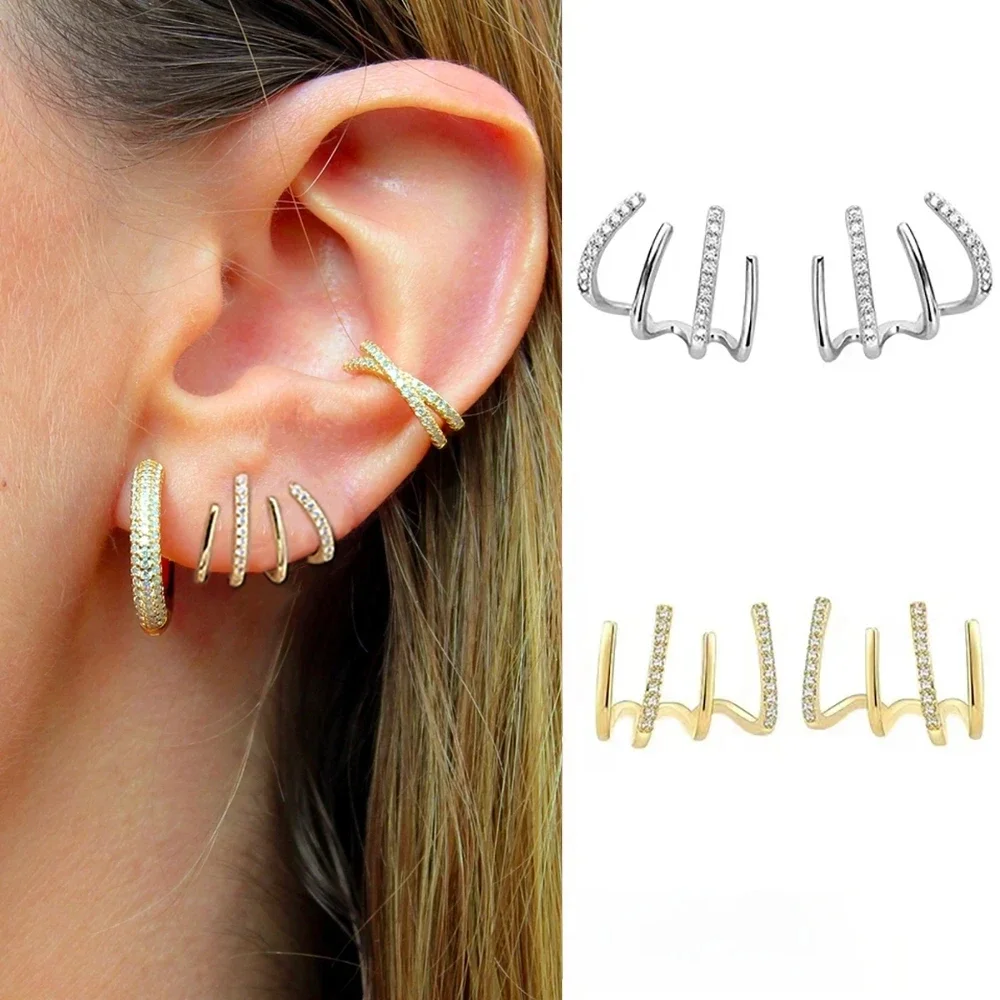 Wholesale Fashion  Korean Style Eight Pointed Star Stud Earrings for Women Jewelry Valentine's Day Gift Accessories