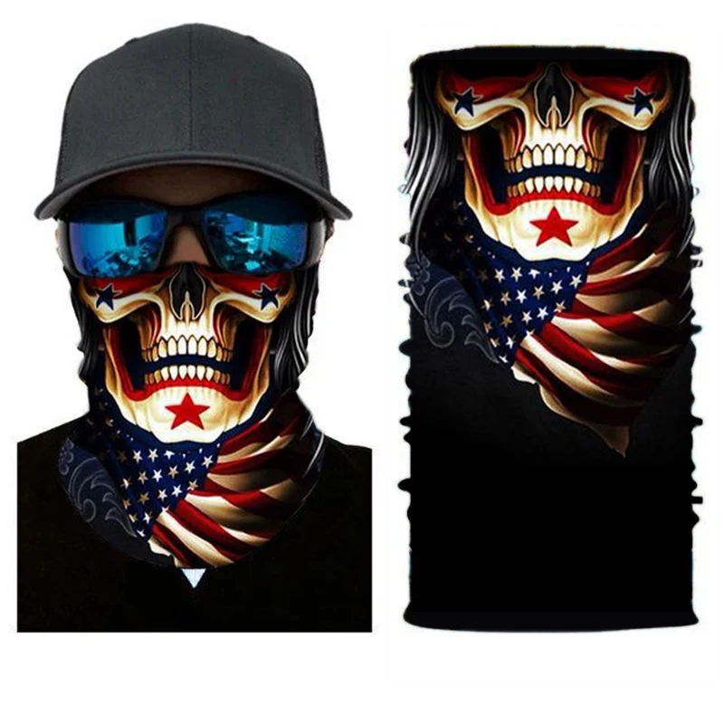 Outdoor Sports Seamless Bandanas Neck Gaiter Buffs Face Shield Motorcycle Cycling Balaclava Headband Mask Hiking Fishing Scarf