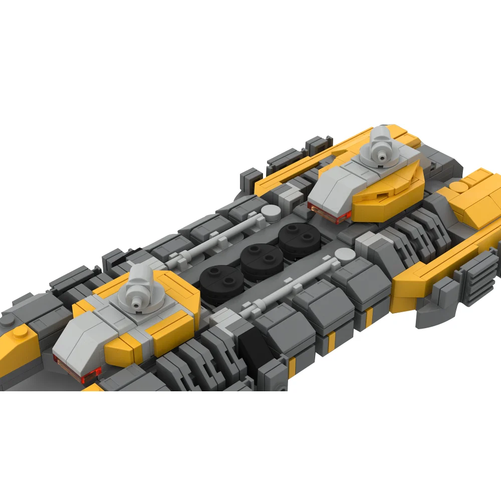 MOC EVE Mackinaw O.R.E Mining Vessel Model Building Blocks Spece Wars Game Spaceship Assembled Brick Toy Creative Kids Gift