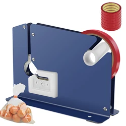 New Metal Bag Sealer Portable Bag Sealer Taper Dispenser with Trimmer Cutter Sealing Machine for Home Kitchen Outdoor Picnic