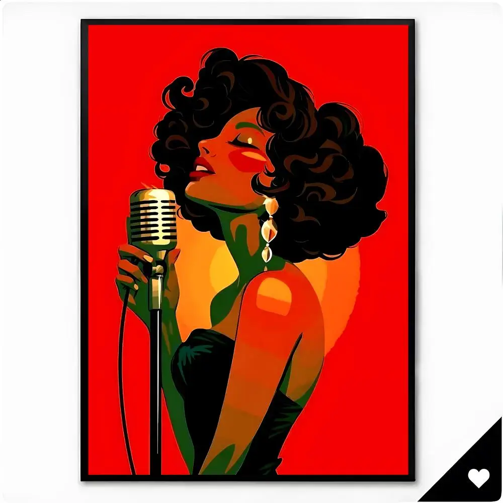 Character Musical The Jazz Singer Poster Premium HD Decor Wall Art for Interior Room Makeover Home Accents Gift