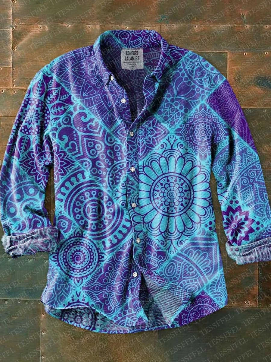 

NewFashion Vintage Graffiti Graphic Flower Tattoo Retro Polo Shirts 3DPrint Harajuku Autumn Long Sleeves Casual Collar Shirts 2