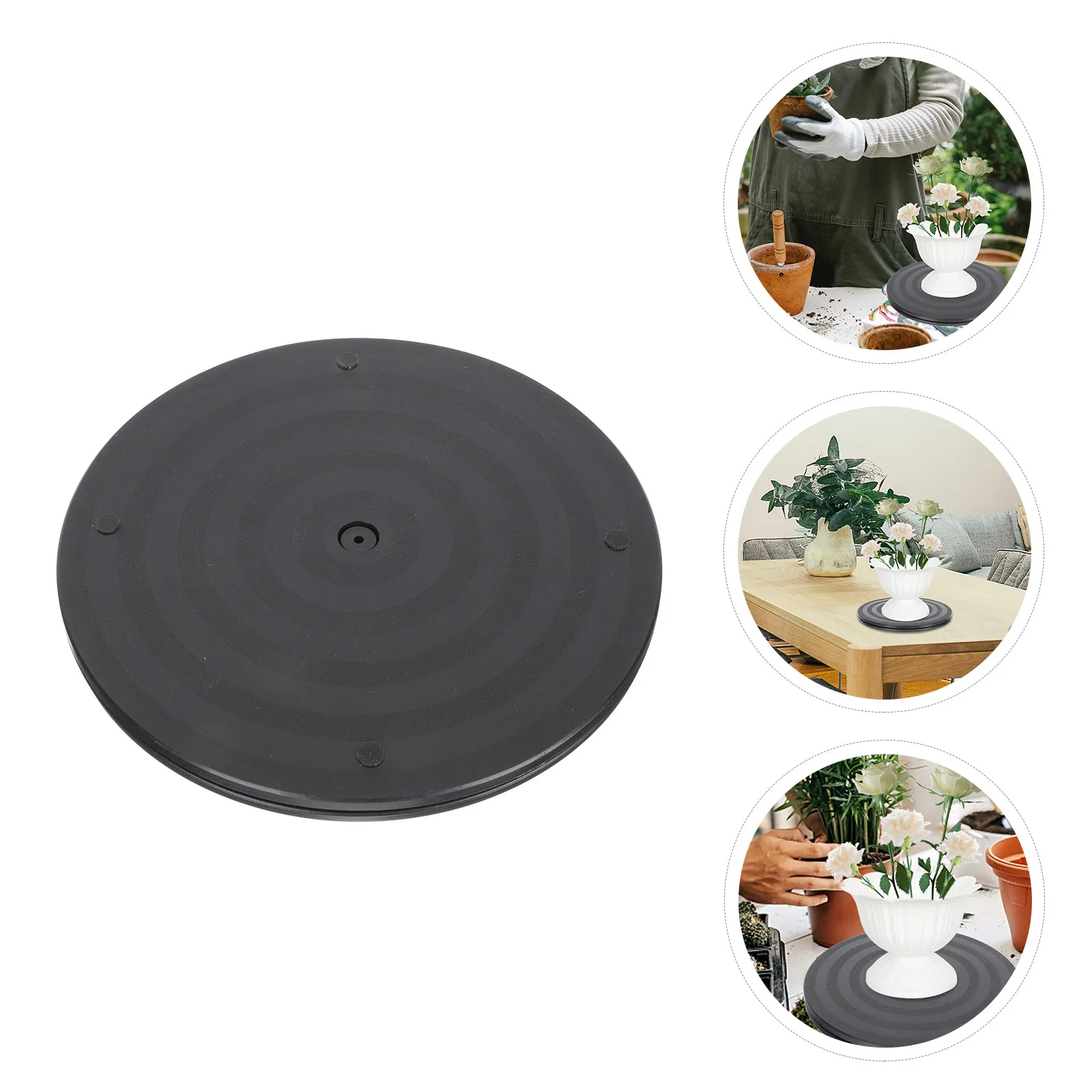 

Flower Arrangement Turntable High-Density ABS Material Long-Lasting Durability Integrated Molding Design Ideal for Potted Plants